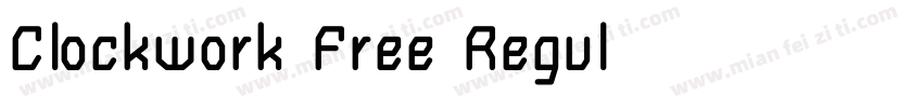 Clockwork Free Regul字体转换
